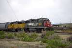 SP Patch 1499 leads the eastbound Fallon Job at MP 9 on the Fallon Sub 4/22/05