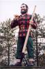 Paul Bunyan Statue in a tribute to Maine's Loging industry in Bangor