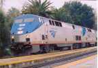 Amtrak #90 leads #6 Eastbound California Zephyr into Davis CA