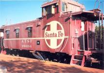 ATSF 999168 is part of a Caboose Motel in Corralles, NM. July 1998