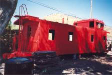ATSF 999956 sits on private property in Lyons CO. June 1998