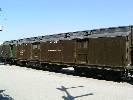 ATSF baggage car on display in Barstow CA. David Mitchell photo