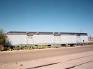 Santa Fe Heavyweight Baggage car on display Western America Railroad Museum Barstow CA