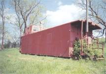 BN 10334 Ex CB&Q 13563 located on private property. Strafford MO