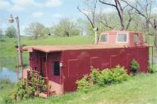 BN 10334 Ex CB&Q 13563 located on private property. Strafford MO