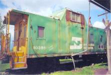 BN 10385, Ex GN x25 on display in King City MO.
