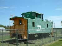BN 11368, Ex NP 10036 on display in the City Park in Verndale MN. Mark Johnson 2005 photos