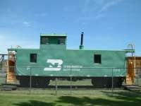 BN 11368, Ex NP 10036 on display in the City Park in Verndale MN. Mark Johnson 2005 photos