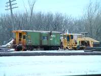 BN 11997, on a siding with MOW Equipment on 1/8/05 in Breckenridge MN. Mark Johnson photo