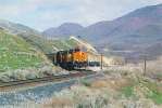 BNSF 4407 leads a Westbound M-DENSTO at Hafed (Lockwood NV)