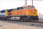 BNSF 5125 leads a NB BARPAS at Keddie Junction Dec 2004