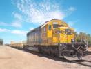 BNSF 6736 is tied down in Knightsen CA with a slot train