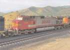 BNSF 794 trails on an EB Manifest at Walong Siding. Russ Johnson photo