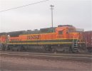 BNSF 8605 between assignments at the Mormon Yard "Roundhouse"