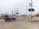 Calwa BNSF Intermodel Yard crossing bonehead