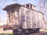 BR&P/MLKX 4 wheel Caboose on Robinson Rd/Hwy 77 Rosenthal Texas 