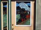 Stained glass display on the Burdick residence in Alta CA. Roger Burdick photo
