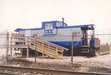 C&O 903145 on Display at CSX Ballpark in Huntington West Virginia 1998. S. Roger Kirkpatrick photos.