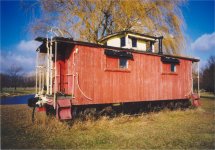 C&O 90930 is located on private property Dwight Huddle, County Road N, north of town, west of Rt 109 in Malinta OH. 1998. S. Roger Kirkpatrick photos