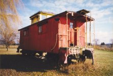 C&O 90930 is located on private property Dwight Huddle, County Road N, north of town, west of Rt 109 in Malinta OH. 1998. S. Roger Kirkpatrick photos.