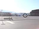 Canadian kids run in front of train