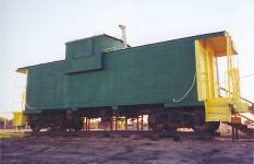 Chicago, Burlington & Quincy Caboose painted in post Burlington Northern merger