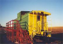 Chicago, Burlington & Quincy Caboose painted in post Burlington Northern merger