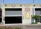 Lodi Parking garage decorated to commemorate the city's CCT history