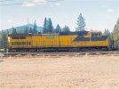 CNW 8624 pauses for a crew change at Portola CA 10/03