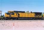 CNW 8729 sits in the hole at Fernley NV awaiting a meet with a WB Z train