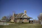 Restored Union Pacific Depot is now a museum in Evanston WY, UP caboose is on display there as well
