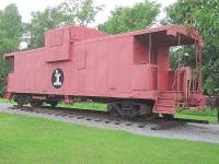 IC 9464 on display in a park in Golgonda IL