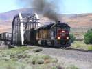 SP patch 1425 leads the EB Lovelock local out of the hole at Patrick having just met the WB BNSF Fernley Local