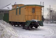 Maine Central Caboose 582 on display in Pittsfield Maine in 2001. John Manter photo