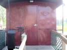 End View unknown Milwaukee Road Caboose