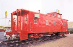 Missouri Pacific Caboose 13474 at McDonald's El Paso TX 2/04