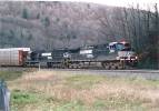 Norfolk Southern 9661 on an Eastbound Autorack at Horseshoe Curve