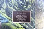 Plaque dedicating Mural on BNSF Crossing in Pinole 