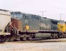 SP 277 on a southbound Grain at Calwa (Fresno CA BNSF crossing)