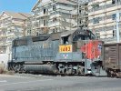 SP Patch 1403 (Former SSW 7636) Switching Team Track in Downtown Reno