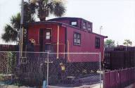 Located in Panama Beach Florida, this caboose is unmarked, but well kept. Cris Woodbury photos
