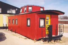 SP or T&NO C-30-1 Caboose at Jackpot Arcade in Lindsay TX