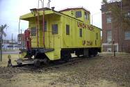 Union Pacific Caboose 25549 on display at the Ellis RR museum in Ellis KS