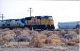 UP 3862 Lead #5 at Hazen NV 3/1/05 because the elad AMrak Unit lost her fuel pump just east of Provo Utah
