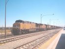 UP 5732 West at Lancaster headed for Tehachapi Loop and points north