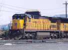 UP 9211 leading a westbound manifest and awaiting a green signal to leave Sparks yard