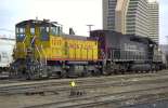 UPY 1210 hauls around SP Patch 8788 at the Sparks Yard