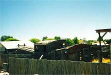 Utah Railway #3, or what is left of it at Cross Orchard in Grand Junction CO June 1994