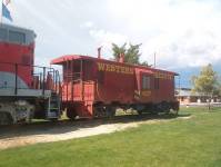 WP 437 view of the south side of the caboose