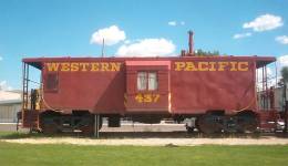 WP 437 view of the north side of the caboose
